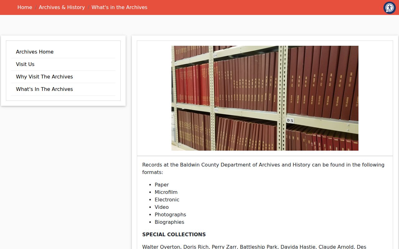 Baldwin County city directory research using County Archives holdings