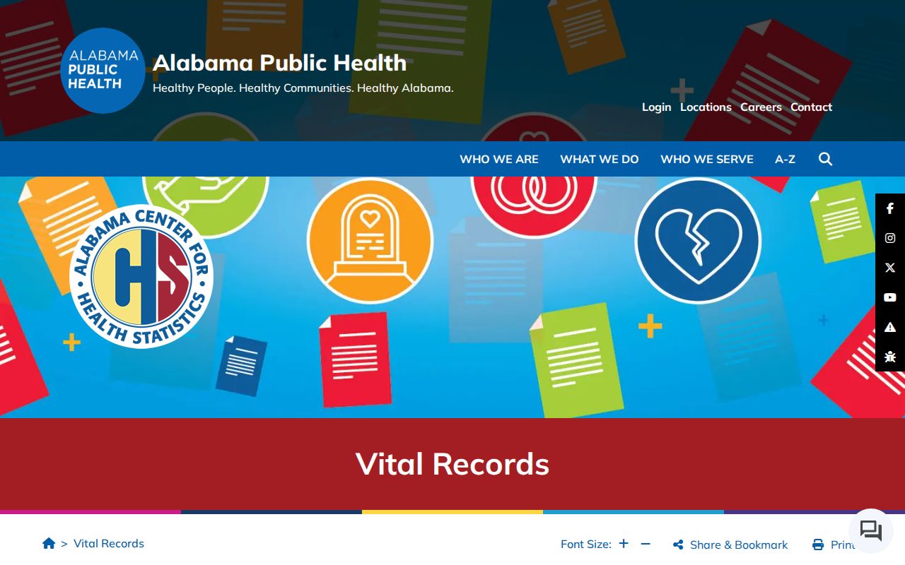 Baldwin County residents directory vital records access