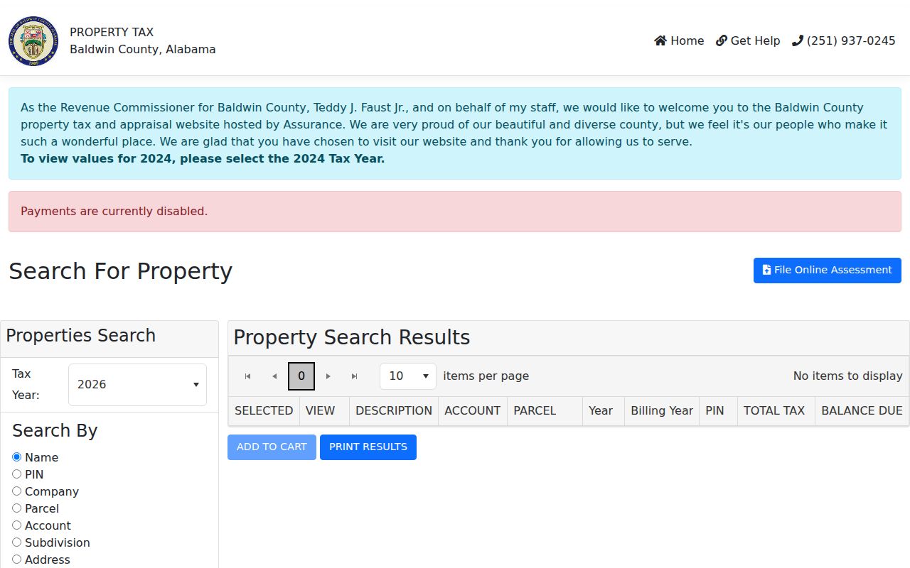 Baldwin County residents directory property owner search