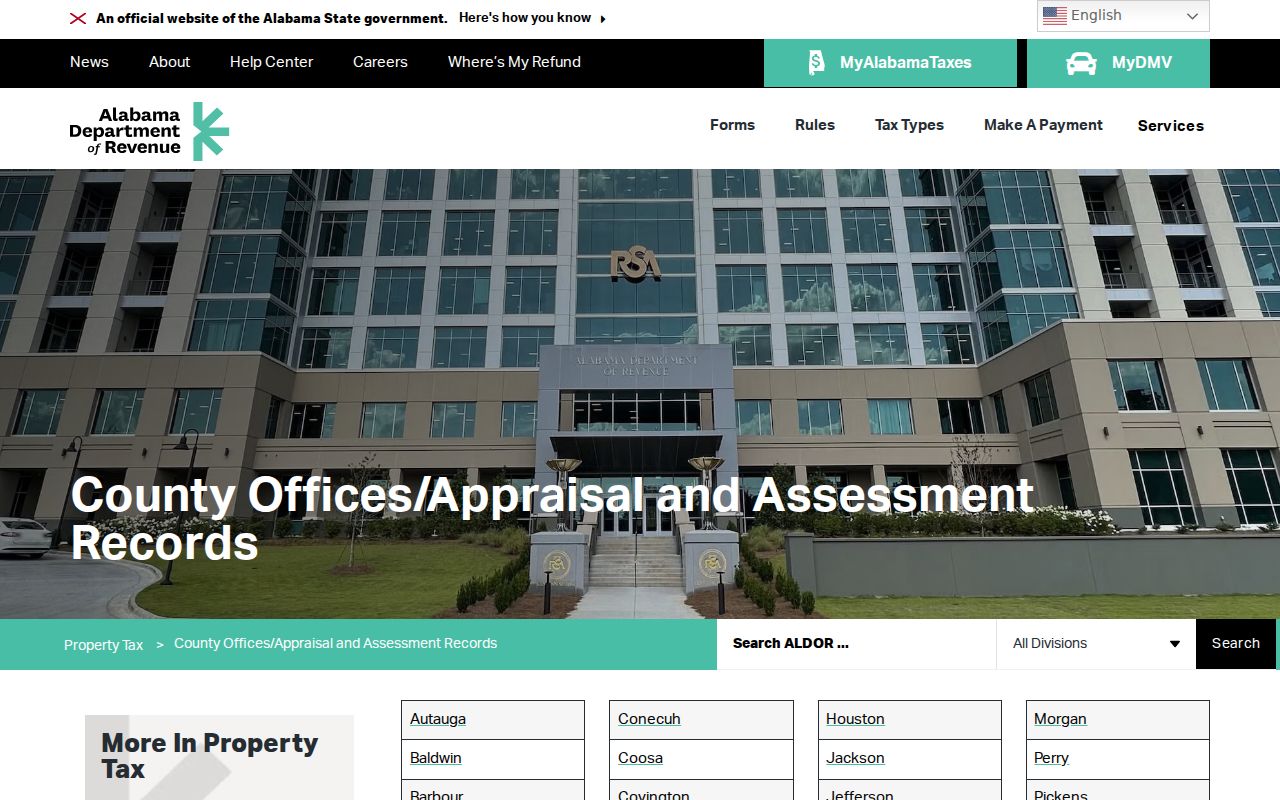 Baldwin County street directory state appraisal records listing